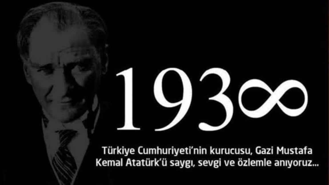 10 Kasım Atatürk'ü Anma Töreni 